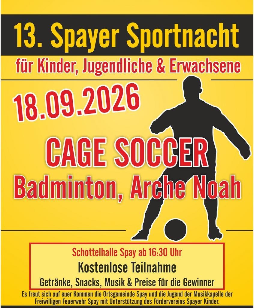 Sportnacht 2026 | &copy; Ortsgemeinde Spay