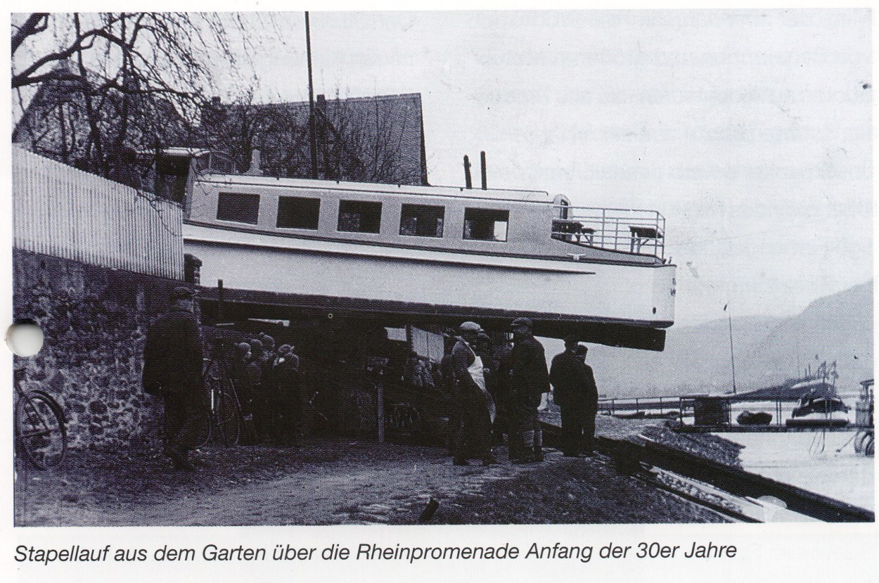 Stapellauf ca. 1930 | © Bildarchiv Ortsgemeinde Spay Stapellauf ca. 1930 | © Bildarchiv Ortsgemeinde Spay