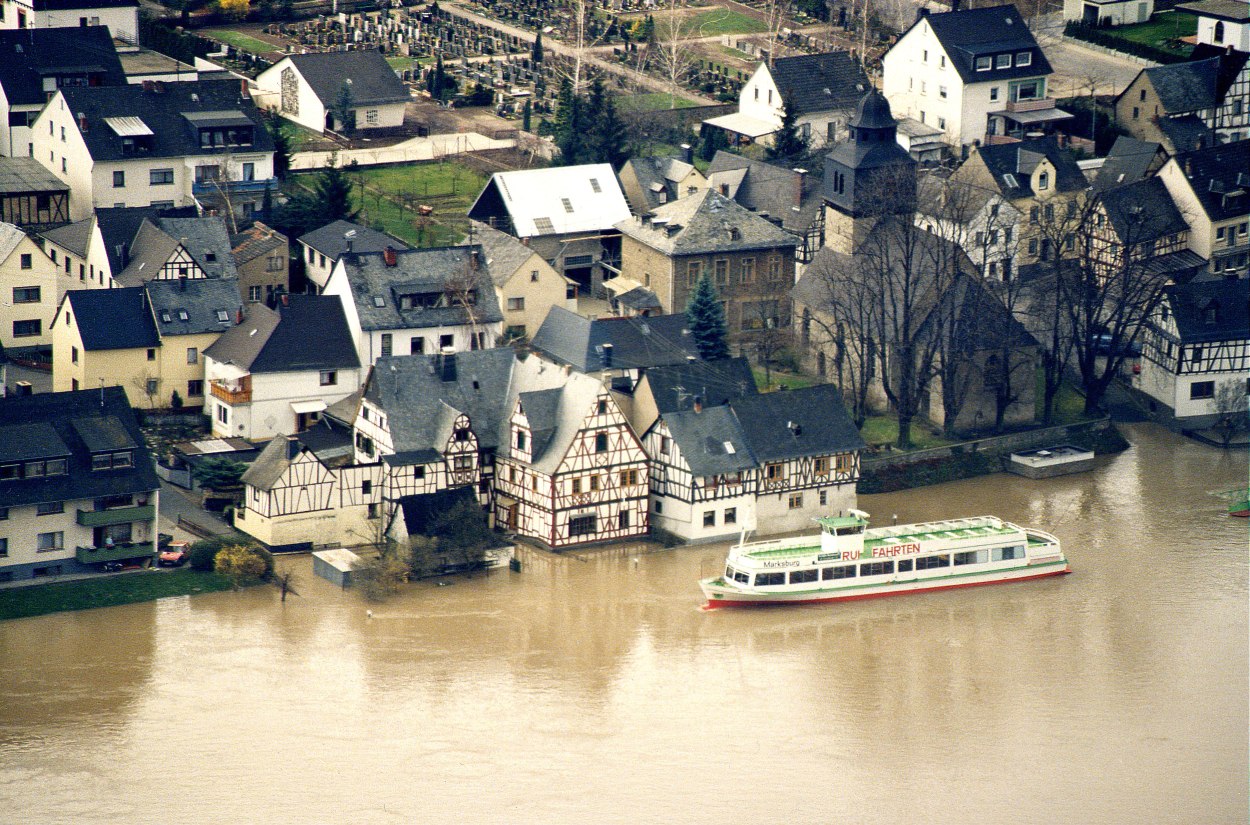Hochwasser 1988 | © Bildarchiv Ortsgemeinde Spay
