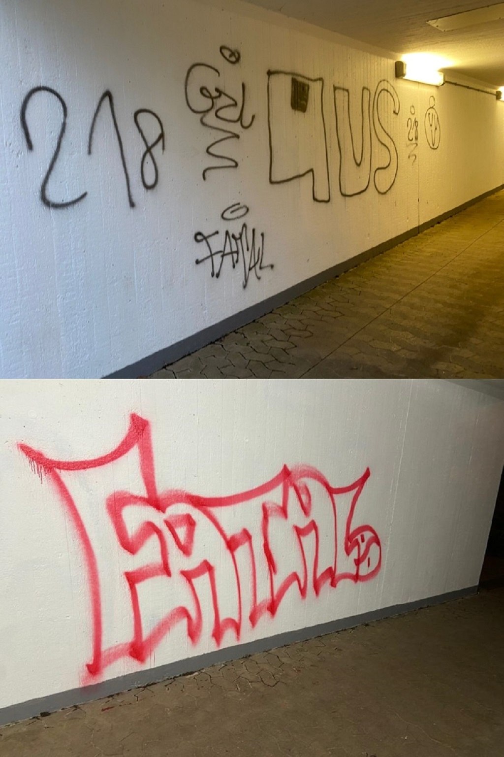 Sachbeschädigung Unterführung Friedhof | © Peter Heil