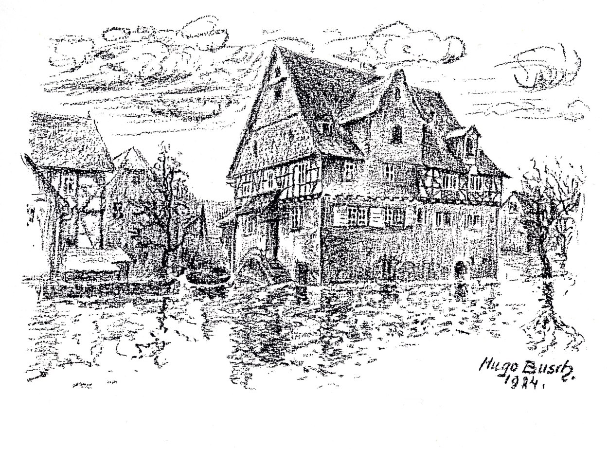 Hochwasser Zeichnung 1924 | © Bildarchiv Ortsgemeinde Spay Hochwasser Zeichnung 1924 | © Bildarchiv Ortsgemeinde Spay