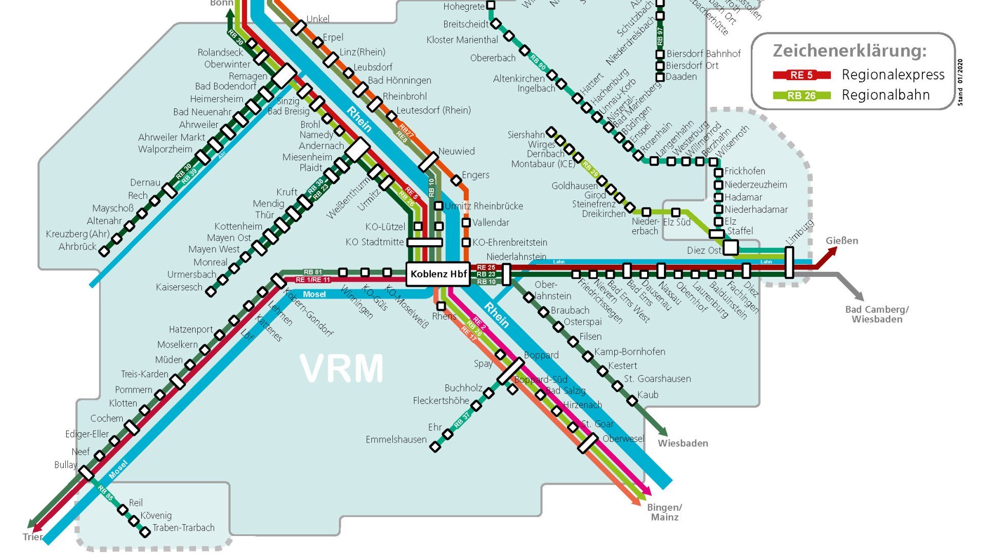 Gästeticket Verkehrsverbund Rhein-Mosel (VRM) | © Verkehrsverbund Rhein-Mosel GmbH