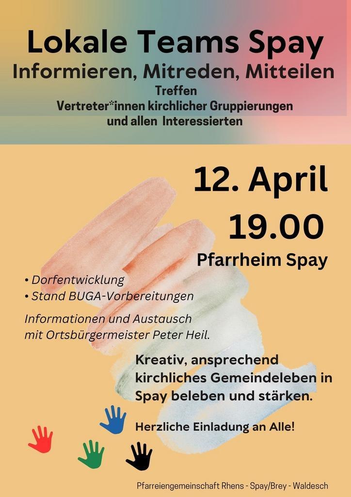 Treffen Lokale Teams Spay | © Pfarreiengemeinschaft Rhens-Berey/Spay-Waldesch