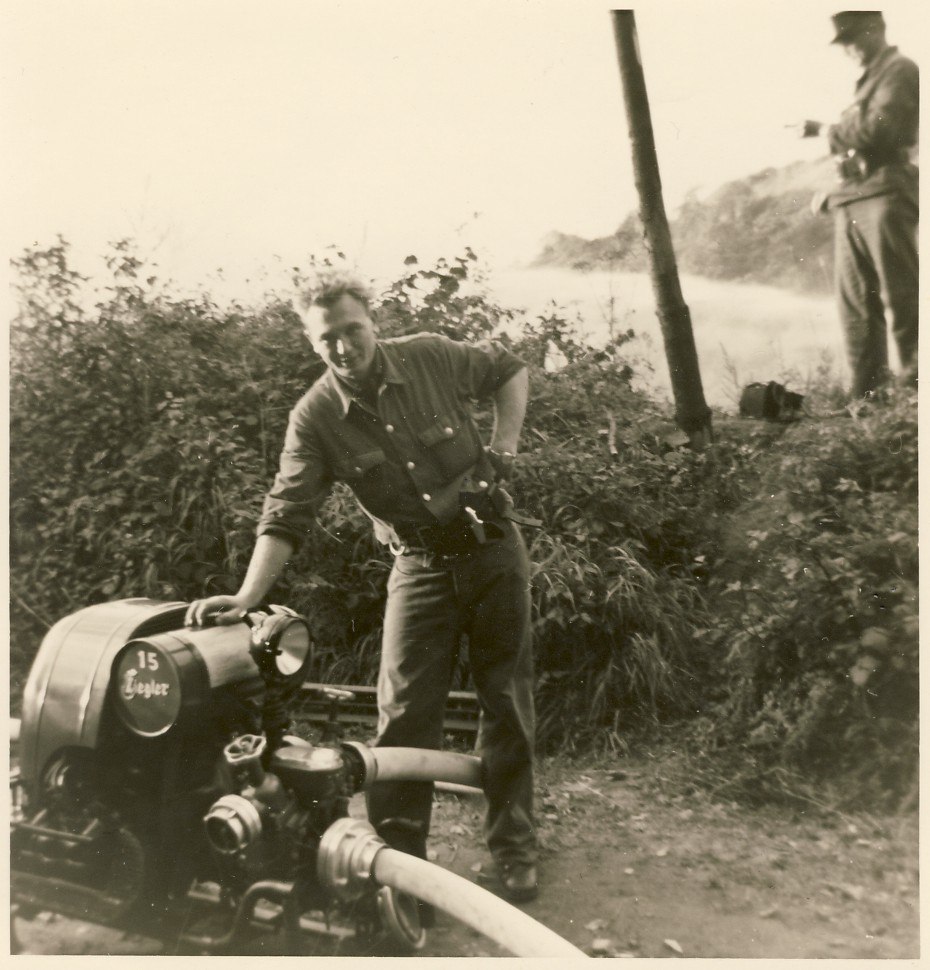 Manfred Krämer an der TS8 1962 | © Freiwillige Feuerwehr Spay