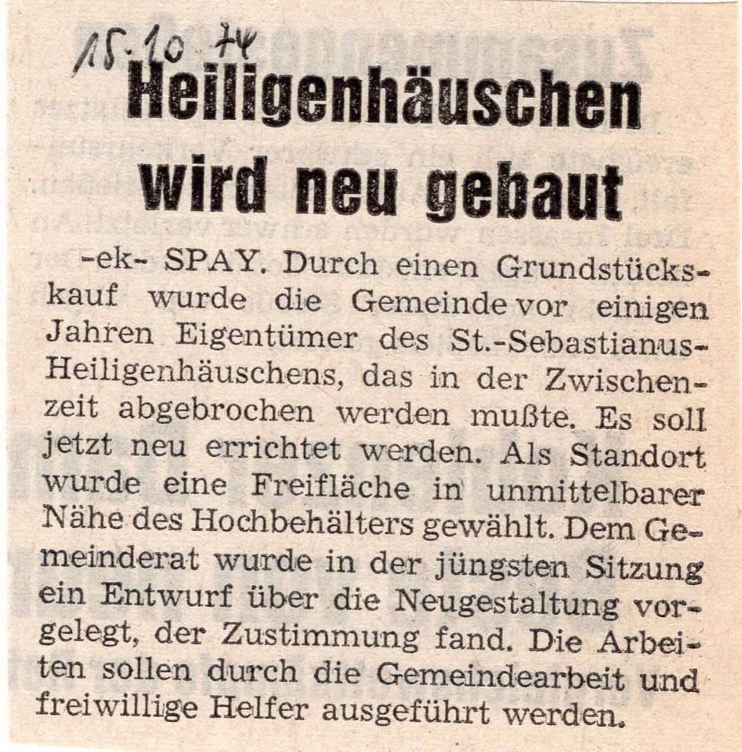 Mit freundlicher Genehmigung der "Rhein-Zeitung“. | © Bildarchiv Ortsgemeinde Spay