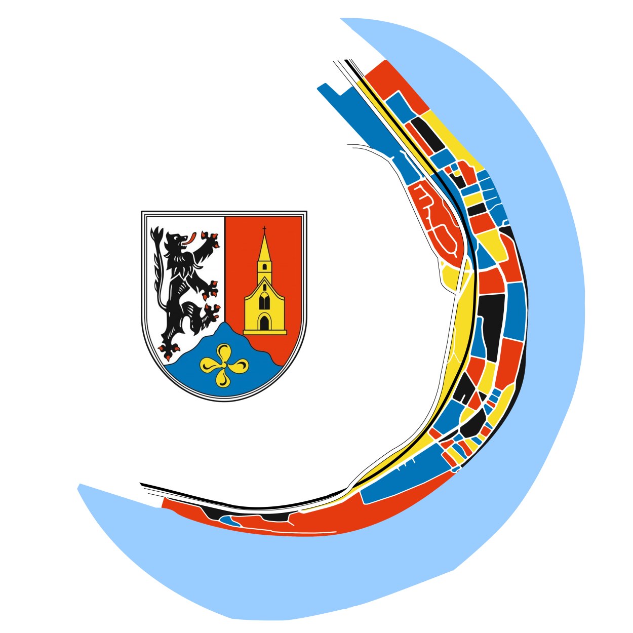 Logo Wappen Spay mit Ortsplan | © Ortsgemeinde Spay