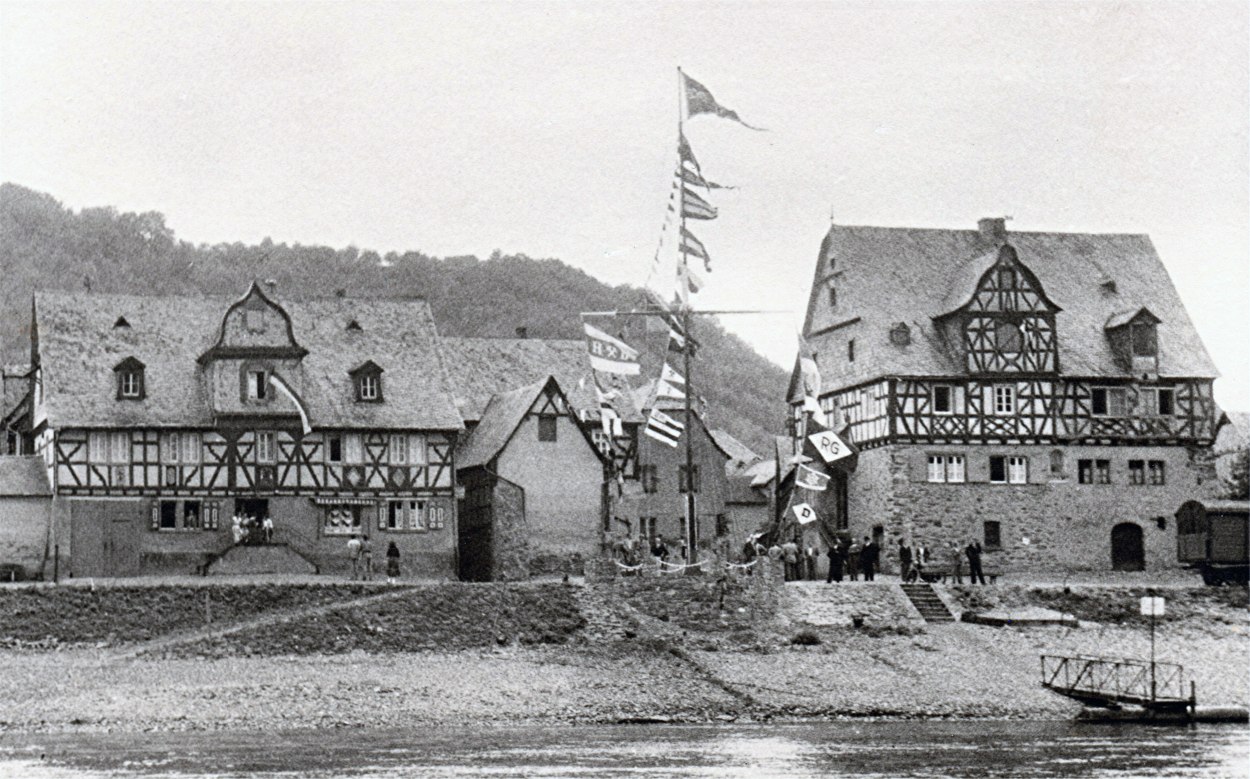 Fahnenweihe Schiffermast 1953 | © Bildarchiv Ortsgemeinde Spay