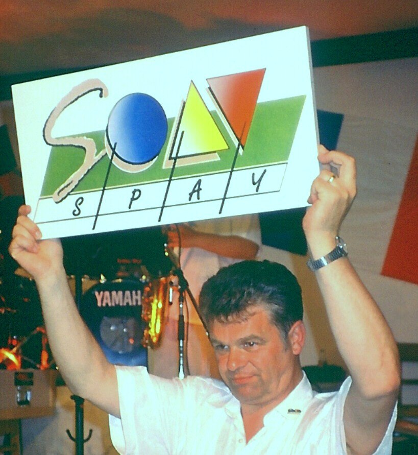 1992 Übergabe des Spayer Logos | © Jürgen Fuss 1992 Übergabe des Spayer Logos | © Jürgen Fuss