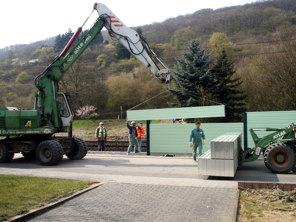 2004 Bau Lärmschutzwand | © Günther Stein