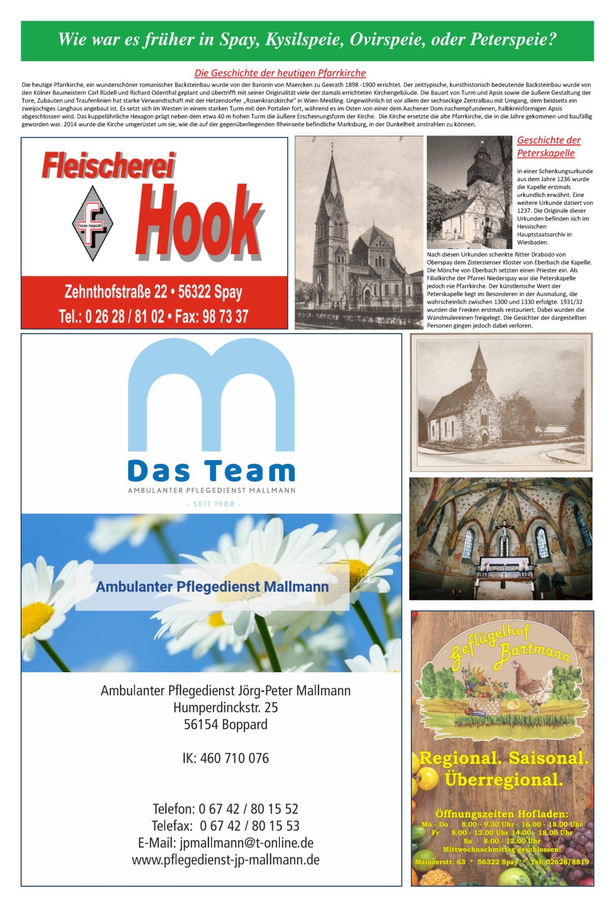  Seite 4 Festzeitung 1200 Jahre Spay | © Ortsgemeinde Spay