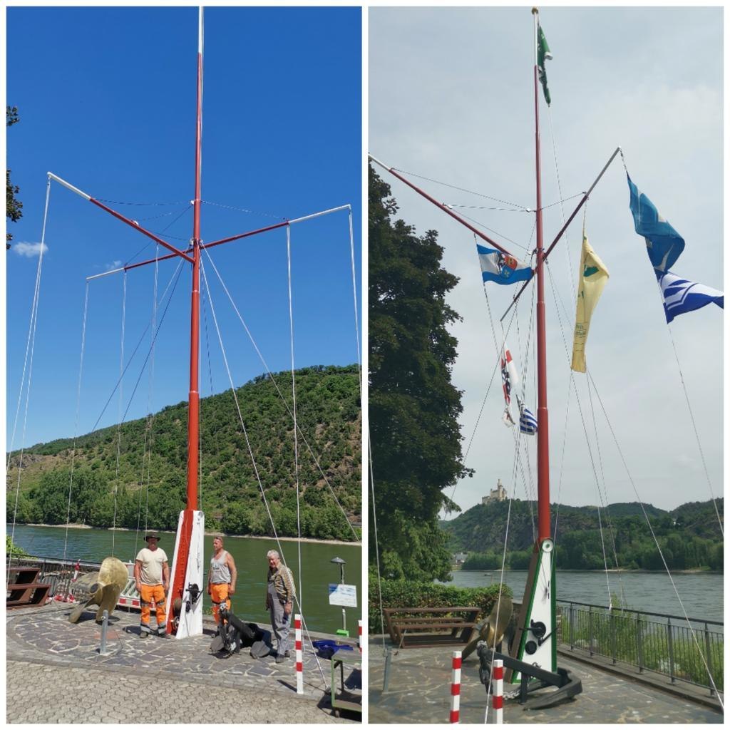 Schiffermast 2025 Unterdorf | © Ortsgemeinde Spay