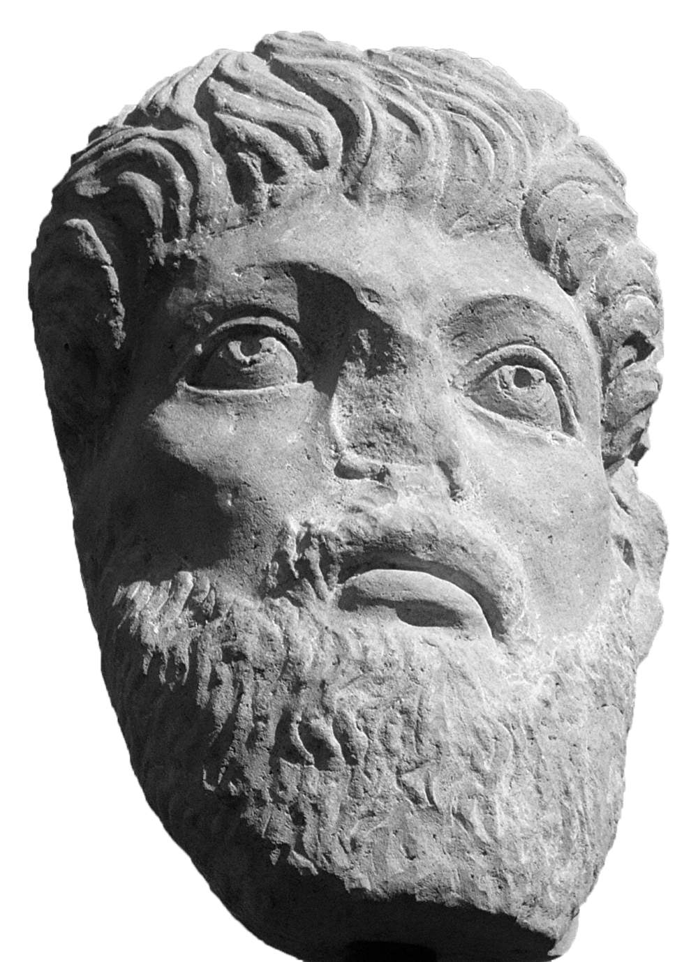 Kopf einer Kolossal-statue des Kaisers Septimius Severus | © Bildarchiv Ortsgemeinde Spay Kopf einer Kolossal-statue des Kaisers Septimius Severus | © Bildarchiv Ortsgemeinde Spay