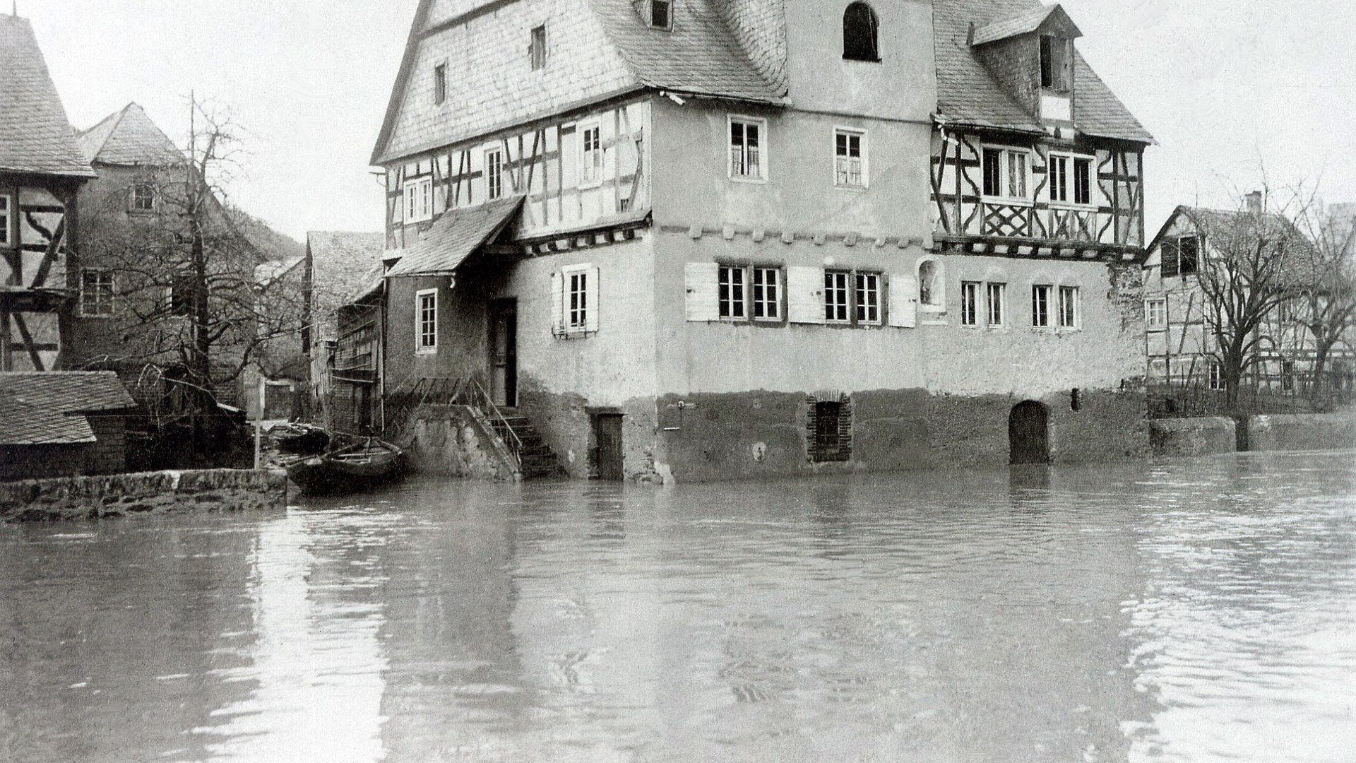 Hochwasser 1920 | © Bildarchiv Ortsgemeinde Spay