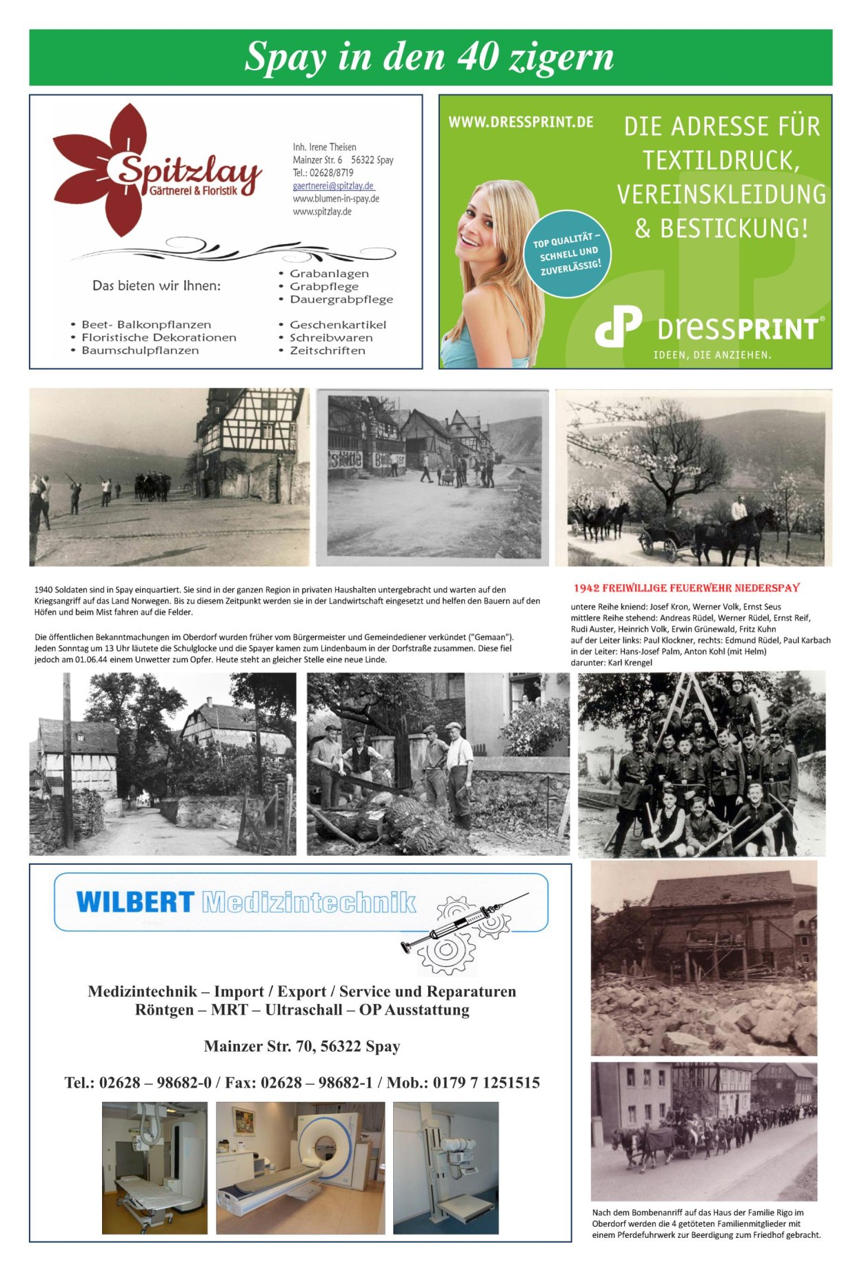  Seite 6 Festzeitung 1200 Jahre Spay | © Ortsgemeinde Spay