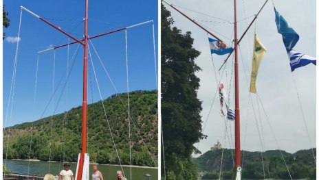 Schiffermast 2025 Unterdorf | © Ortsgemeinde Spay Schiffermast 2025 Unterdorf | © Ortsgemeinde Spay