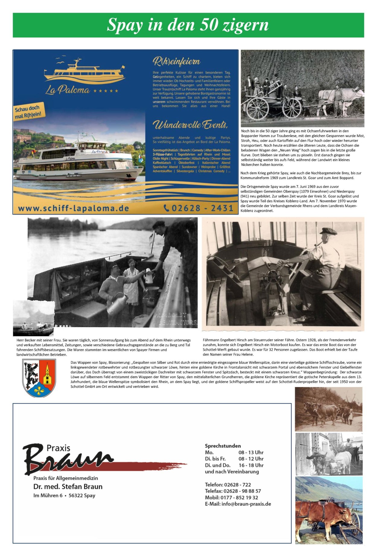  Seite 16 Festzeitung 1200 Jahre Spay | © Ortsgemeinde Spay