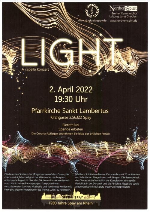 Konzert 02.04.2022 | © Singkreis Spay Konzert 02.04.2022 | © Singkreis Spay