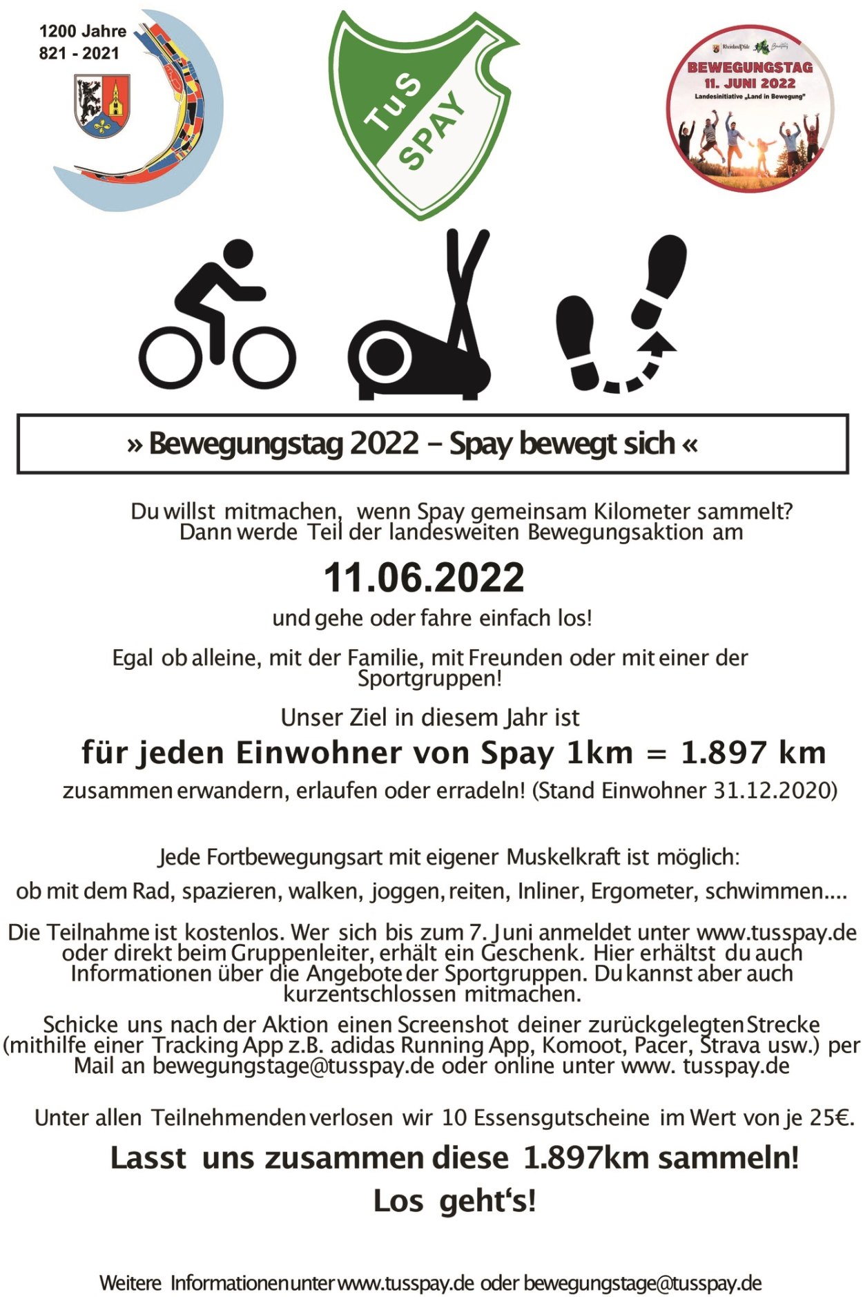 Bewegungstag 2022 - Spay bewegt sich | © TuS Spay