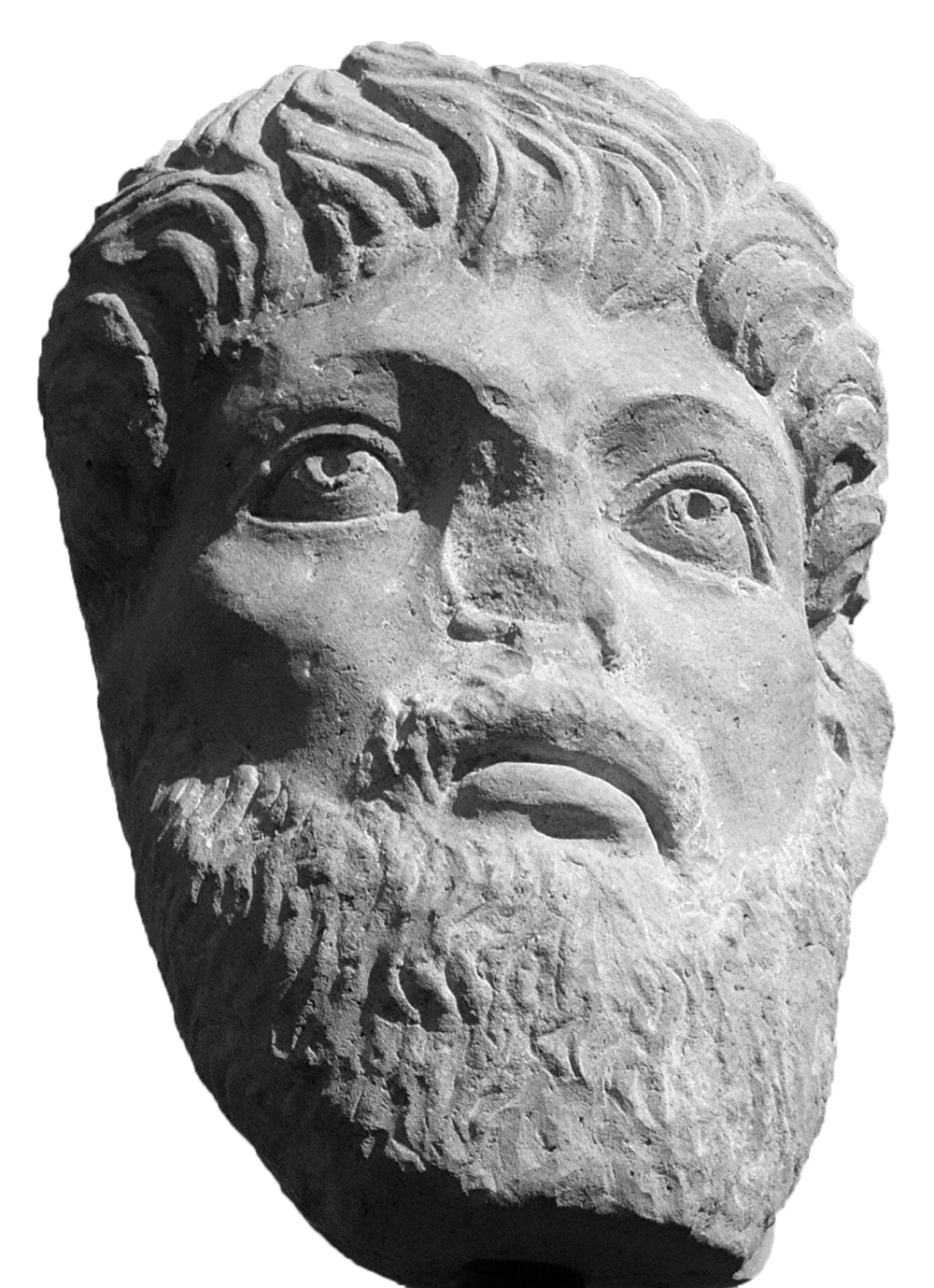 Kopf einer Kolossal-statue des Kaisers Septimius Severus | © Bildarchiv Ortsgemeinde Spay