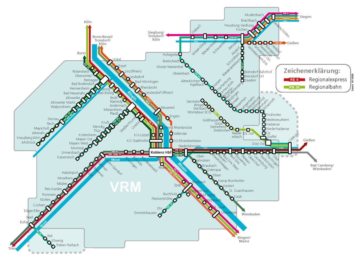 Gästeticket Verkehrsverbund Rhein-Mosel (VRM) | © Verkehrsverbund Rhein-Mosel GmbH