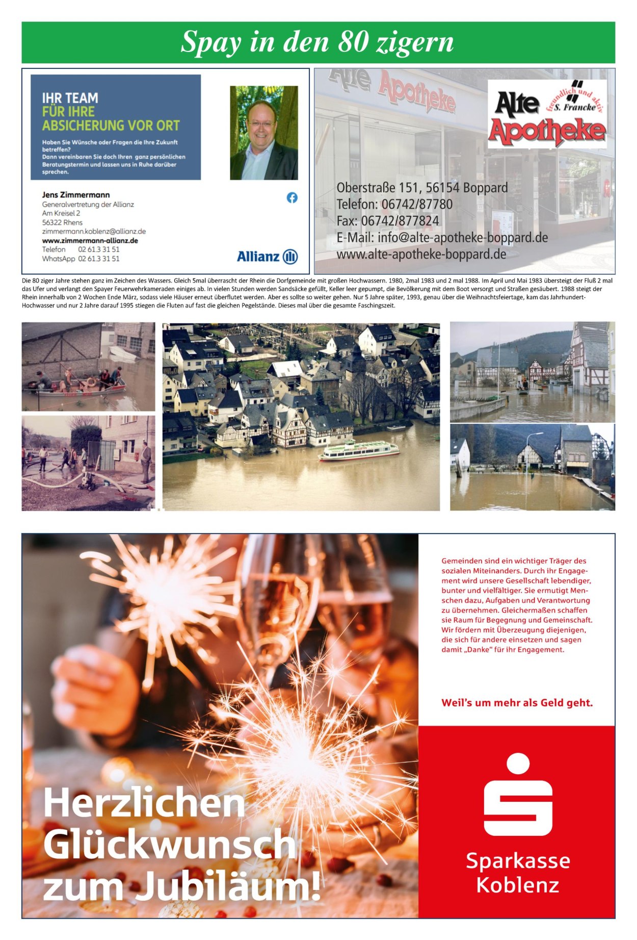  Seite 18 Festzeitung 1200 Jahre Spay | © Ortsgemeinde Spay