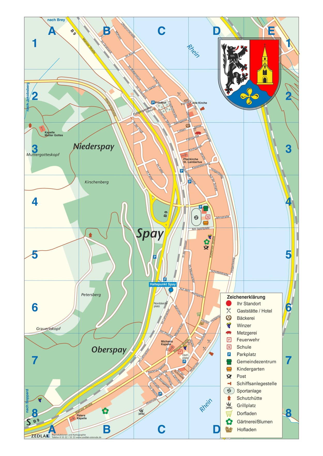 Strassenkarte | © Bildarchiv Ortsgemeinde Spay Strassenkarte | © Bildarchiv Ortsgemeinde Spay