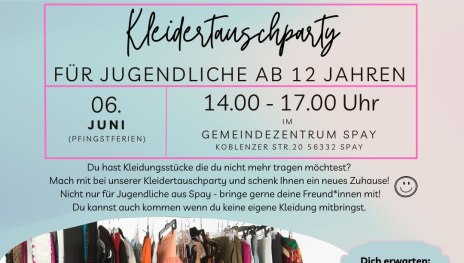 Kleidertauschparty 6.6.23 | © Verbandsgemeinde Rhein-Mosel