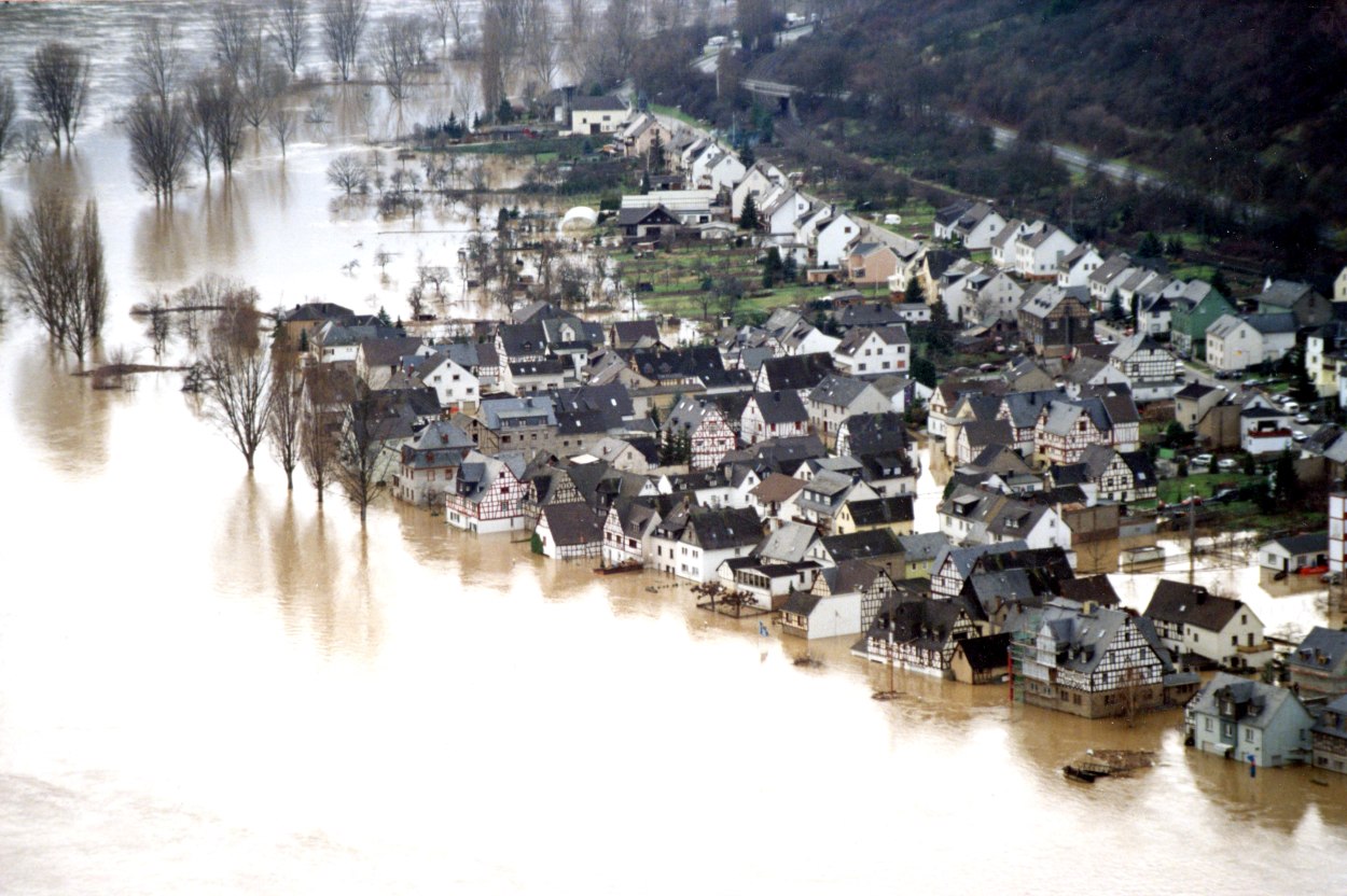 Hochwasser 1993 | © Bildarchiv Ortsgemeinde Spay